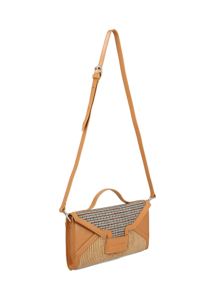 Luis Trenker Clutch in mix di materiali Lubrief Black Friday Prezzi
