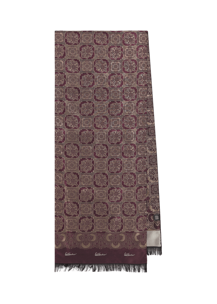 Luis Trenker Sciarpa in seta jacquard modello Lufranzi Offerta