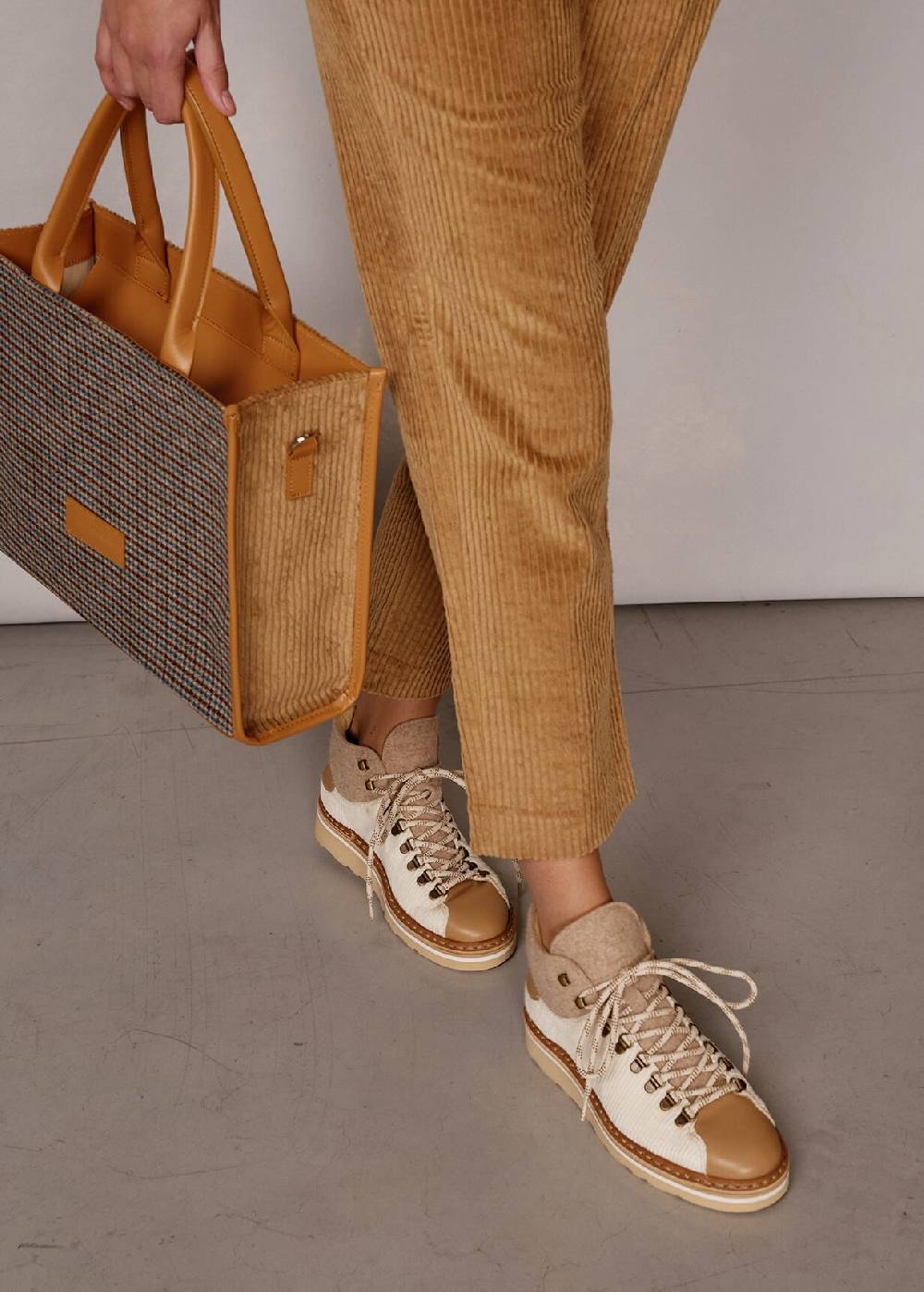 Luis Trenker Sneaker alta in materiale misto Lugioanna Nuova