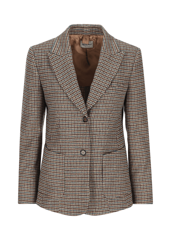 Luis Trenker Blazer con motivo pied-de-poule Lurania Consegna Veloce