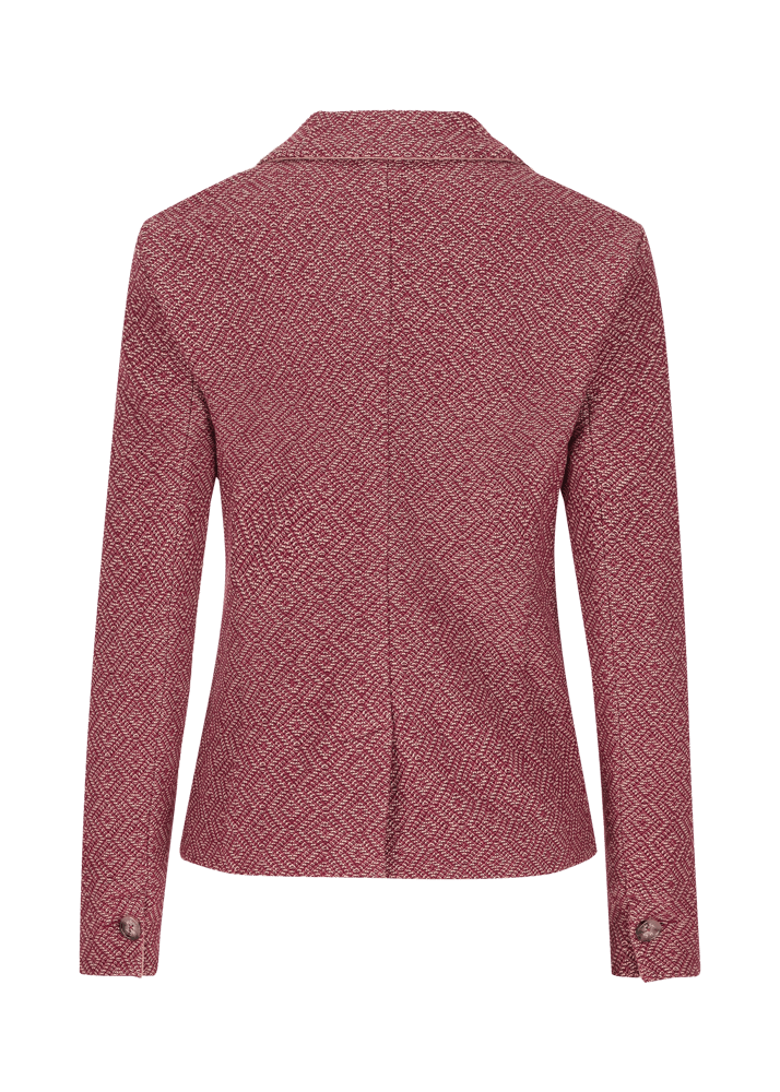 Luis Trenker Blazer in jersey con motivo Lurosella Economico