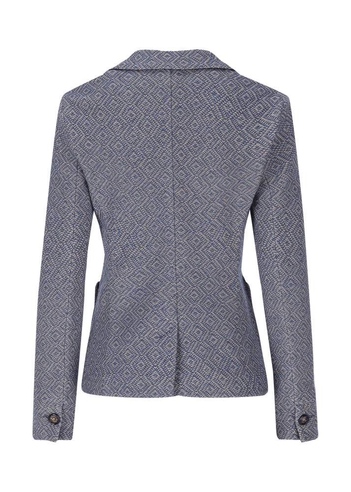 Luis Trenker Blazer in jersey con motivo Lurosella Online