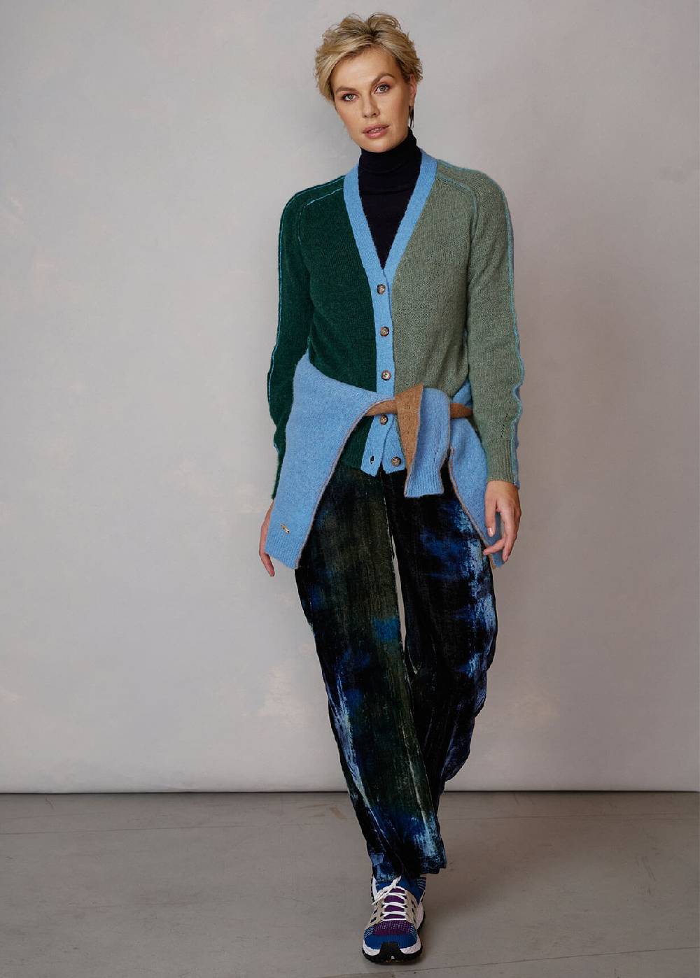 Luis Trenker Cardigan con effetto color block Luwadia Vendita Economica