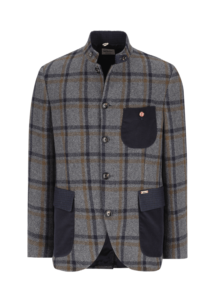Luis Trenker Blazer a quadri in misto lana Lusandro Italy
