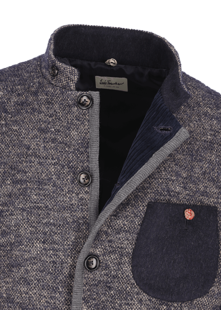 Luis Trenker Blazer lavorato a maglia in un mix di materiali Lusandro Italia