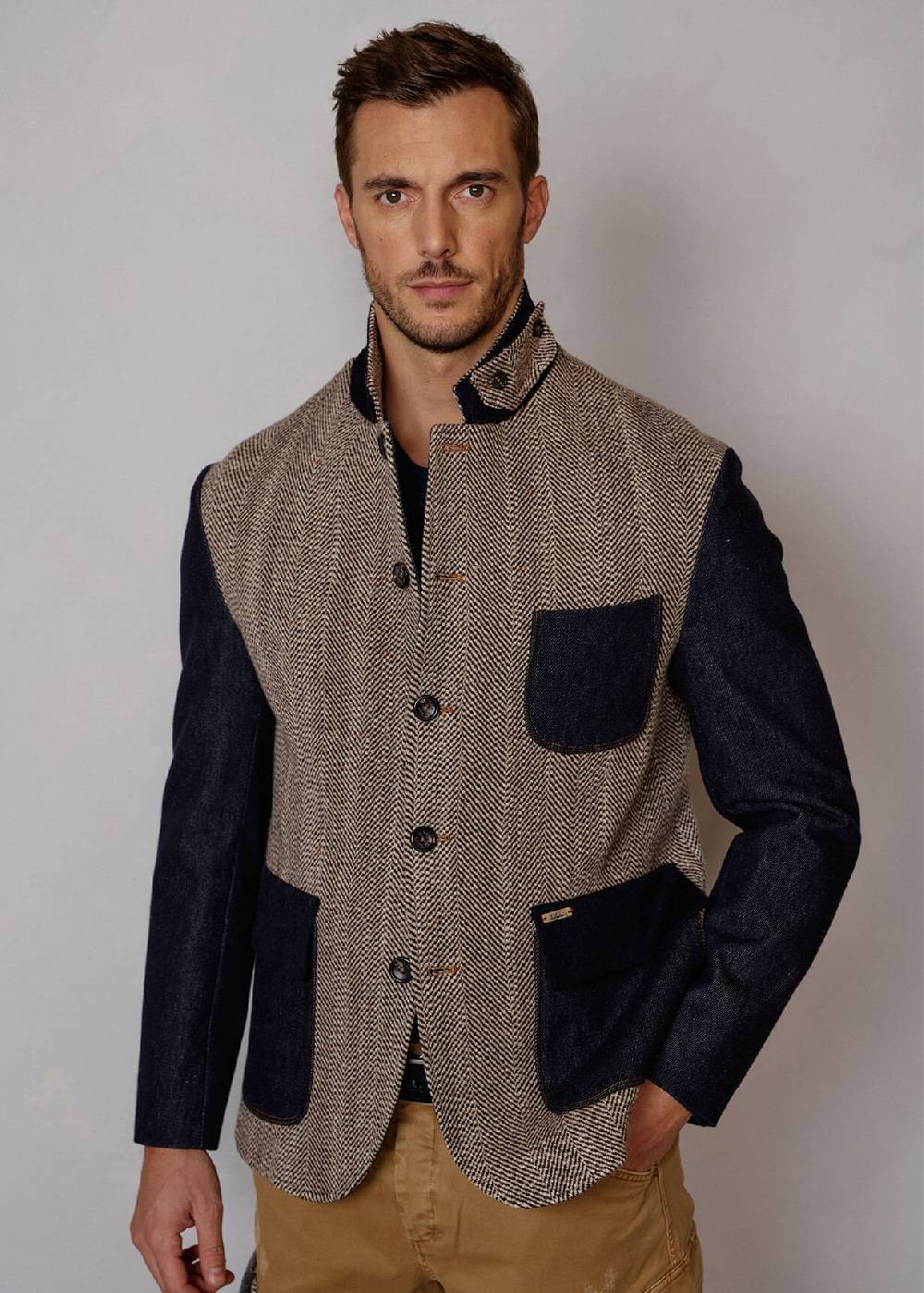 Luis Trenker Blazer realizzato in un mix di materiali Lurobert Spedizione Gratuita