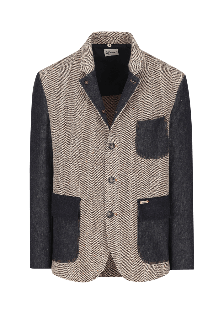 Luis Trenker Blazer realizzato in un mix di materiali Lurobert Spedizione Gratuita