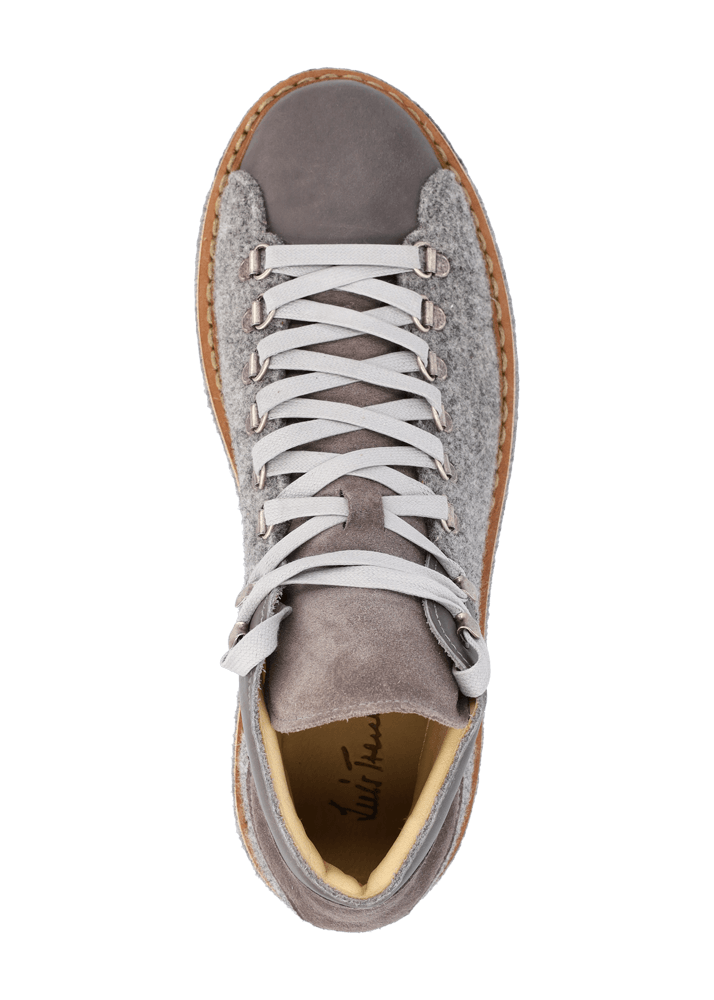 Luis Trenker Sneaker in pelle e feltro Lugionata Saldi Di Fabbrica
