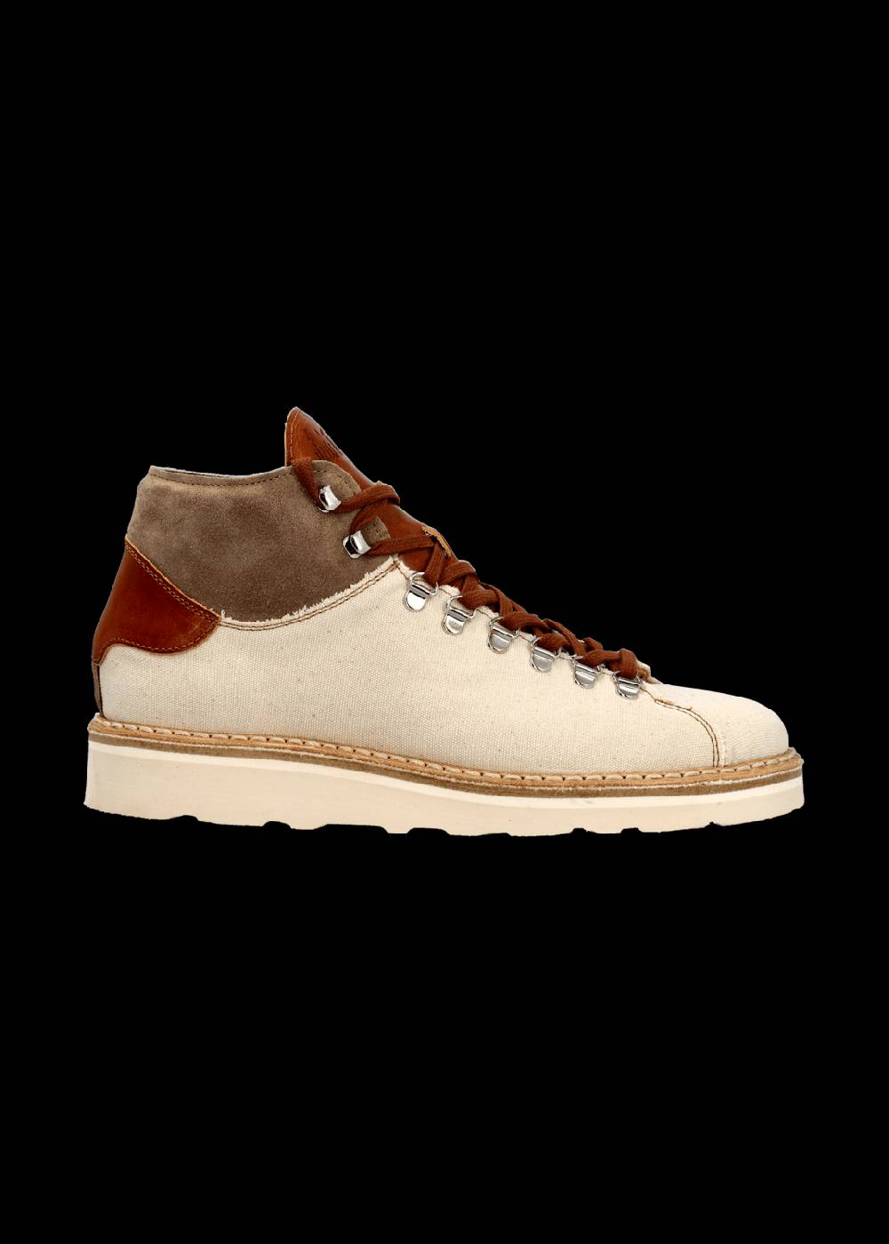 Luis Trenker Sneaker alta in tela e pelle modello Lugionata 2025