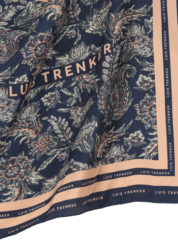 Luis Trenker Foulard di seta con motivo floreale Lufrancara Shopping Online