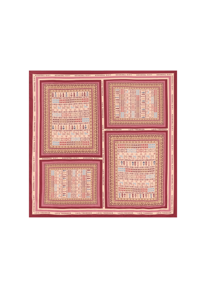 Luis Trenker Foulard in seta con stampa originale Lufrancara Affare Del Giorno