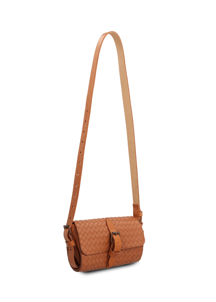 Luis Trenker Marsupio in pelle intrecciata modello Lurenee Italy