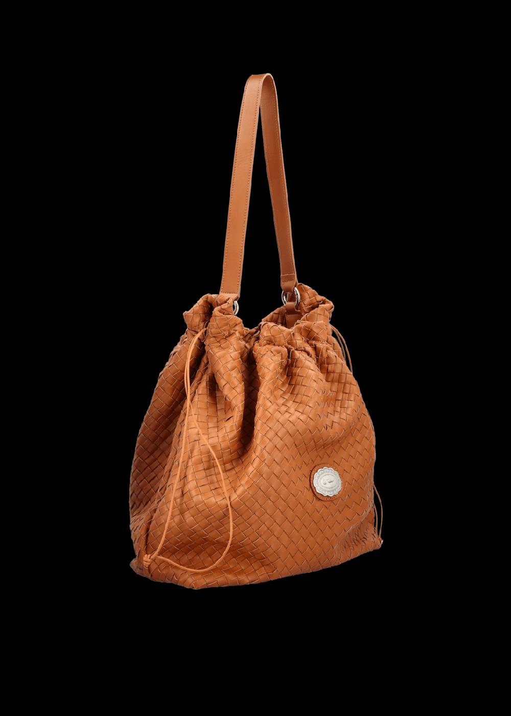 Luis Trenker Borsa a secchiello in pelle intrecciata Lusac Qualità