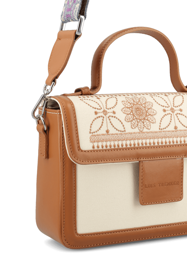 Luis Trenker Borsa a tracolla in tela e pelle modello Luviola Promozione