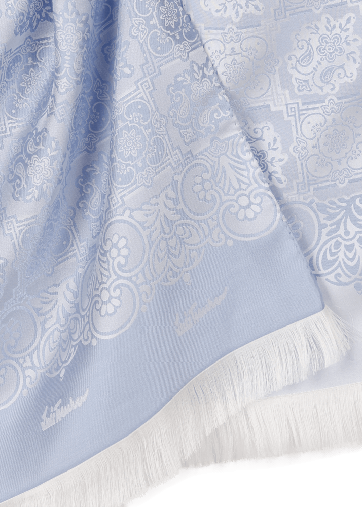Luis Trenker Sciarpa in seta jacquard modello Lufranzi Consegna Veloce