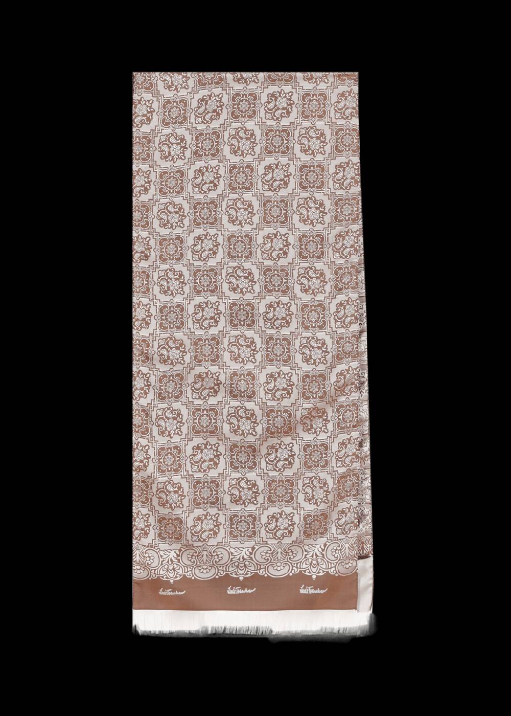 Luis Trenker Sciarpa in seta jacquard modello Lufranzi