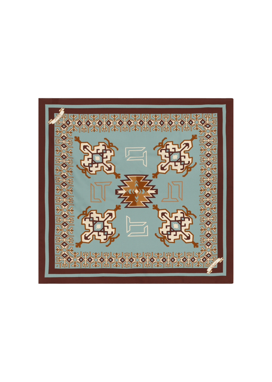 Luis Trenker Foulard di seta modello Lufrancara Sconto