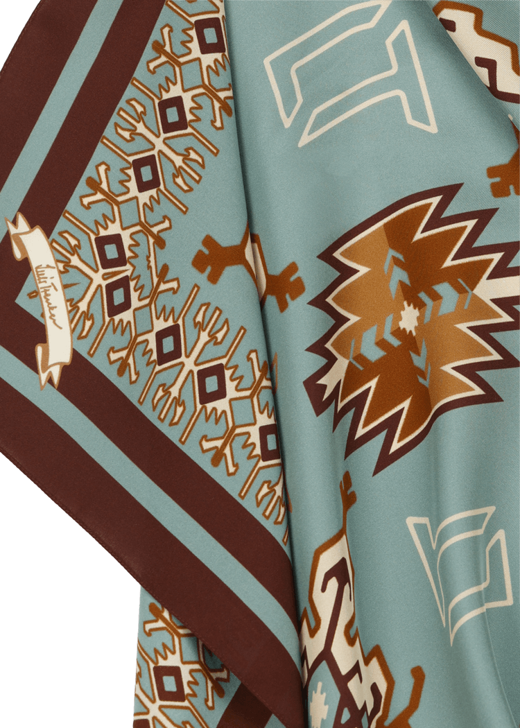 Luis Trenker Foulard di seta modello Lufrancara Sconto