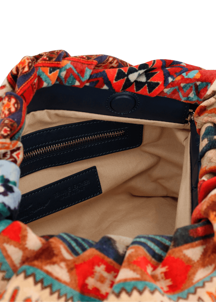 Luis Trenker Clutch in velluto modello Luposch Consegna Veloce