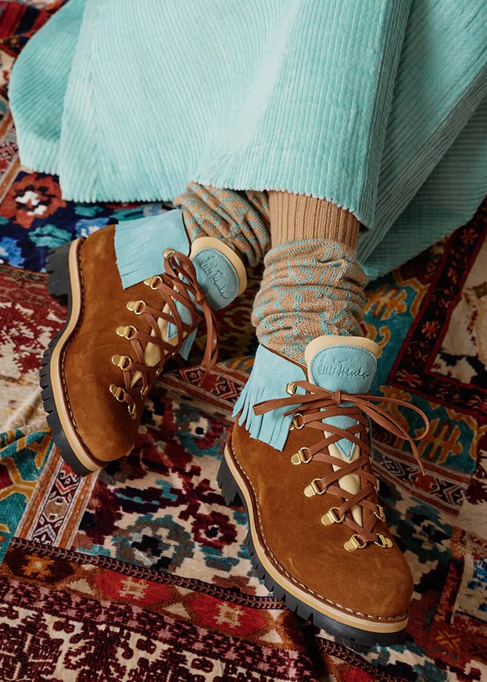 Luis Trenker Scarpa stringata in in pelle scamosciata modello Lupaolina In Saldo