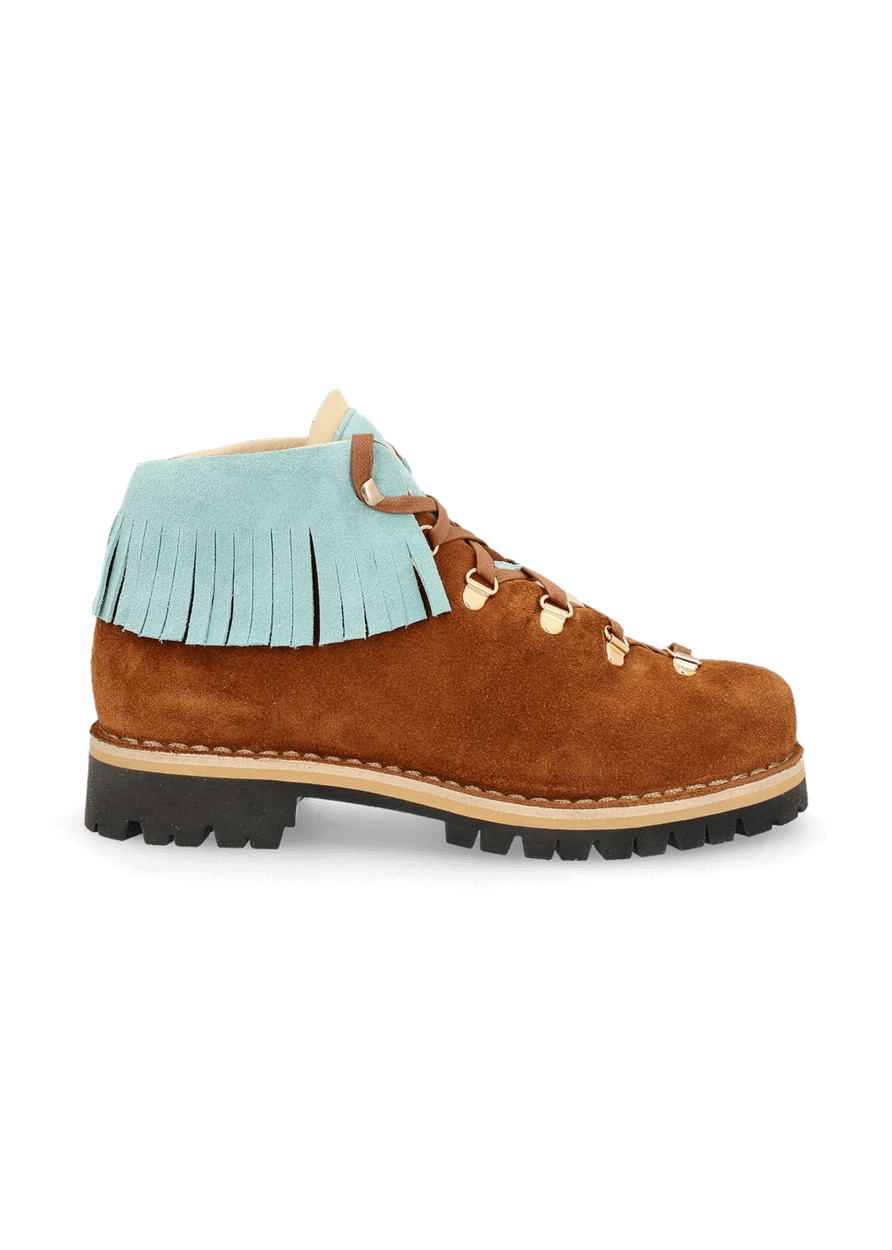 Luis Trenker Scarpa stringata in in pelle scamosciata modello Lupaolina In Saldo