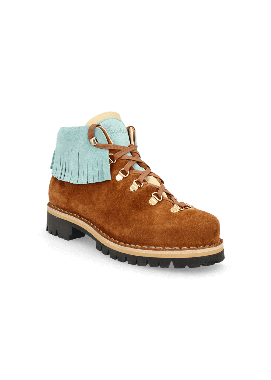 Luis Trenker Scarpa stringata in in pelle scamosciata modello Lupaolina In Saldo