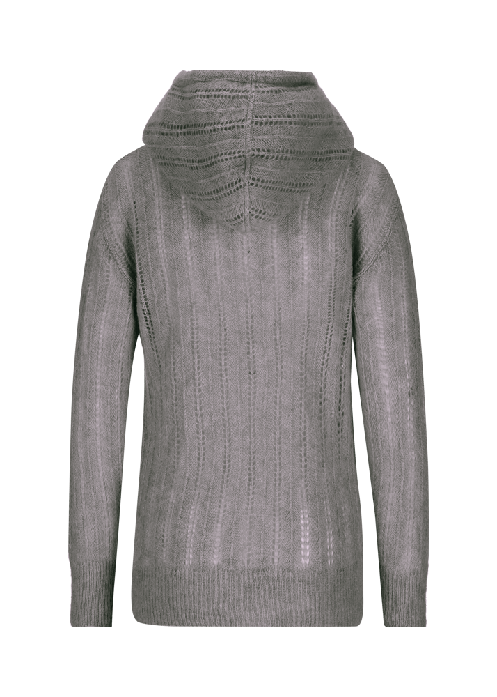 Luis Trenker Pullover lavorato a maglia con cappuccio Luwaltraud Presa