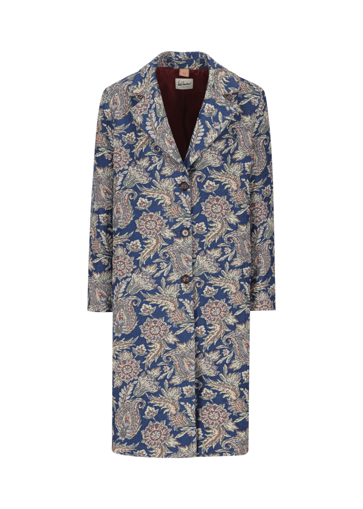Luis Trenker Cappotto in jacquard con motivo Lugreta Saldi