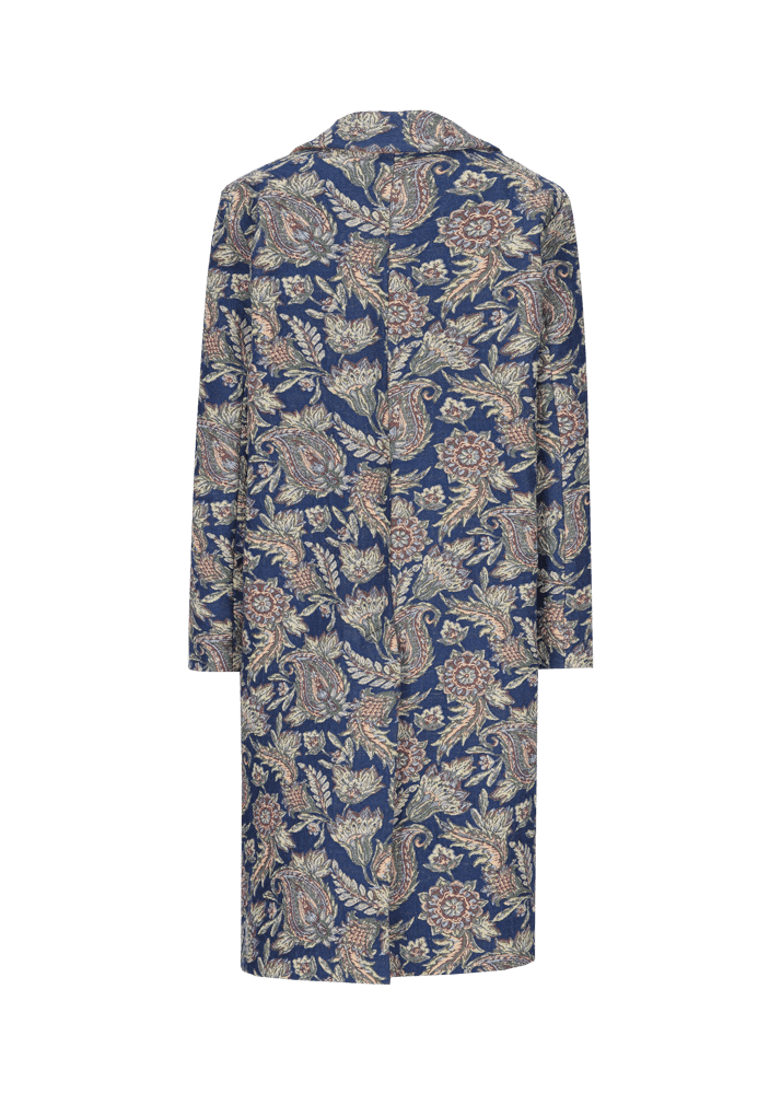 Luis Trenker Cappotto in jacquard con motivo Lugreta Saldi
