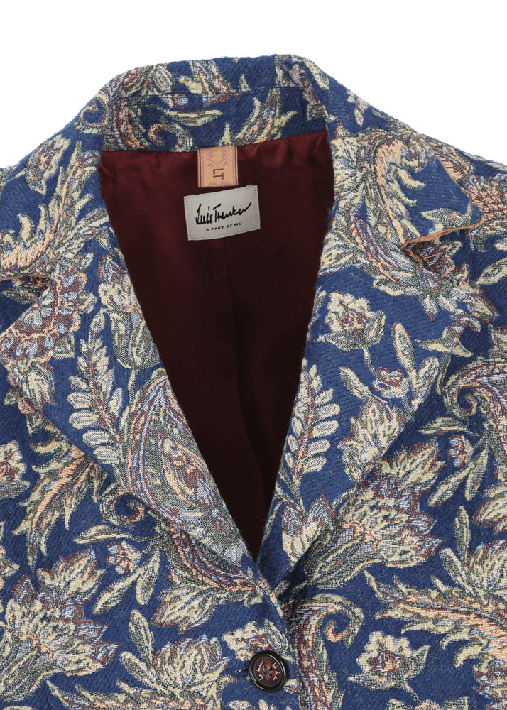 Luis Trenker Cappotto in jacquard con motivo Lugreta Saldi