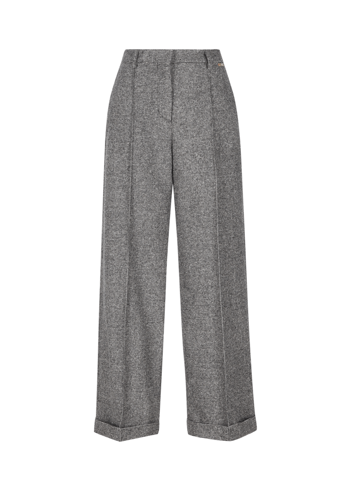 Luis Trenker Pantaloni in misto lana con motivo pied-de-poule Lularina Italia