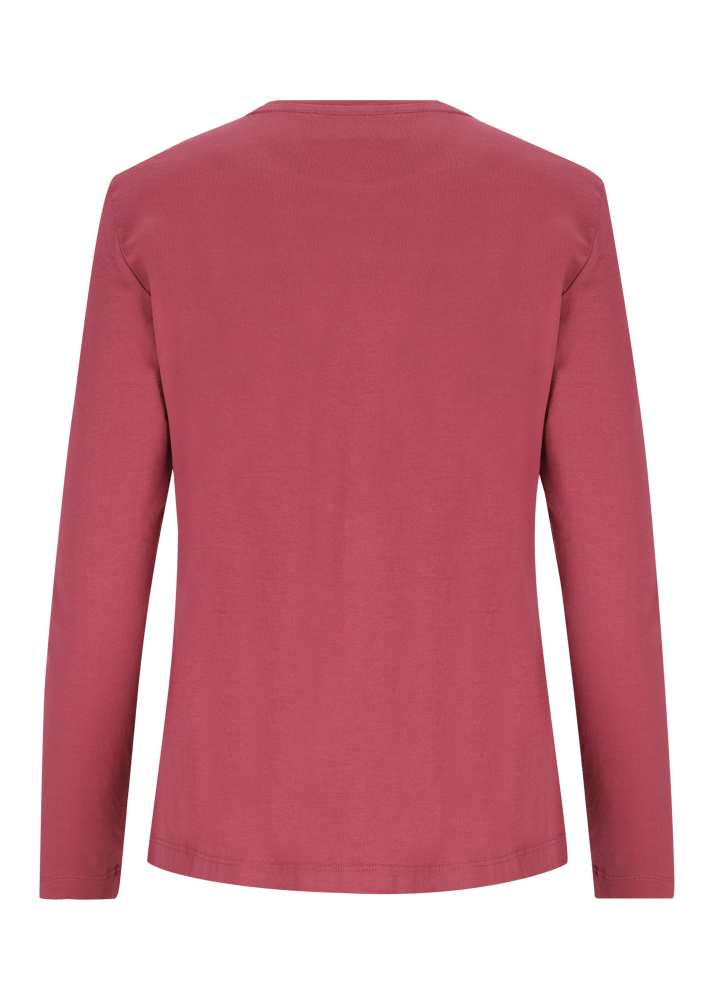 Luis Trenker Maglia a maniche lunghe con scritta "Bergfreundin" Novità