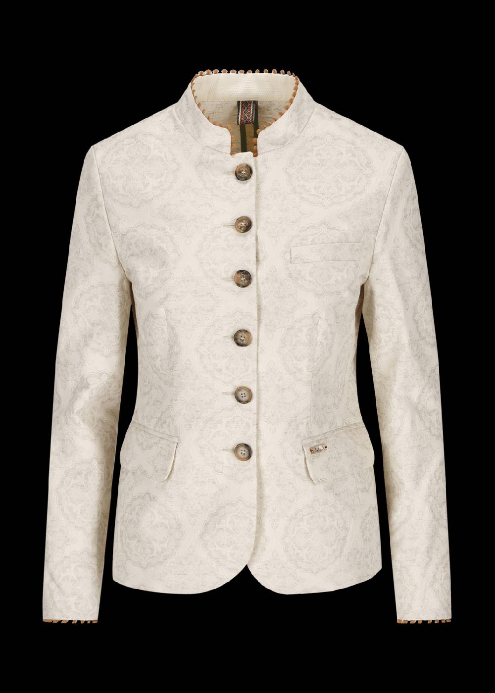 Luis Trenker Blazer in tessuto jacquard con motivo floreale modello Luranda In Saldo