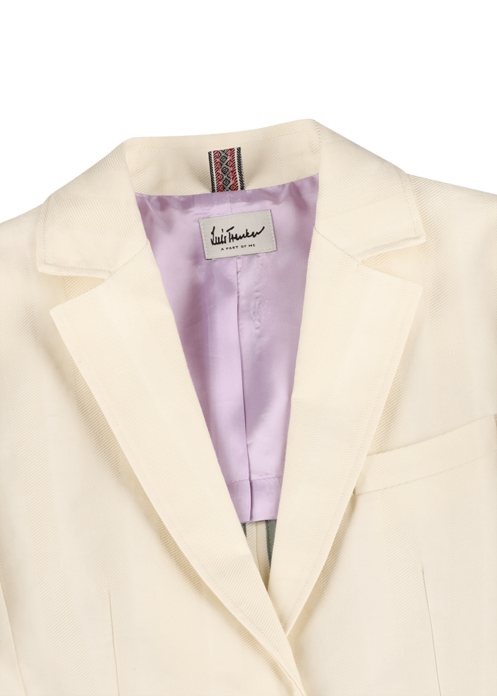 Luis Trenker Blazer monopetto con bottone singolo in tessuto strutturato modello Luregina Promozione