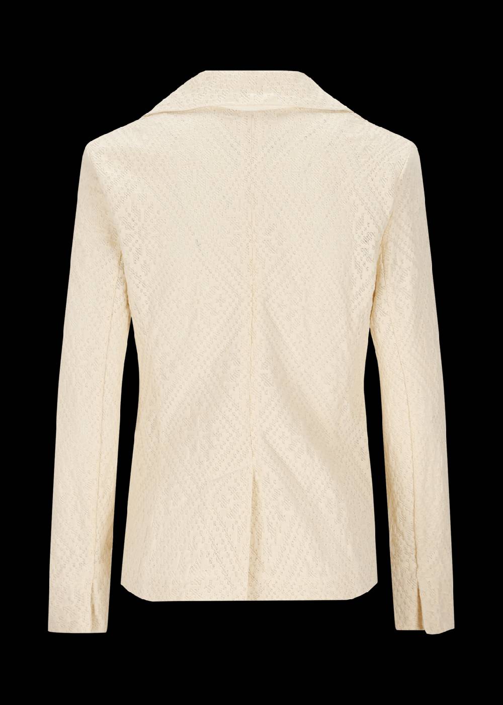 Luis Trenker Blazer monopetto a un bottone in pizzo e jersey modello Luregina Pezzi Unici