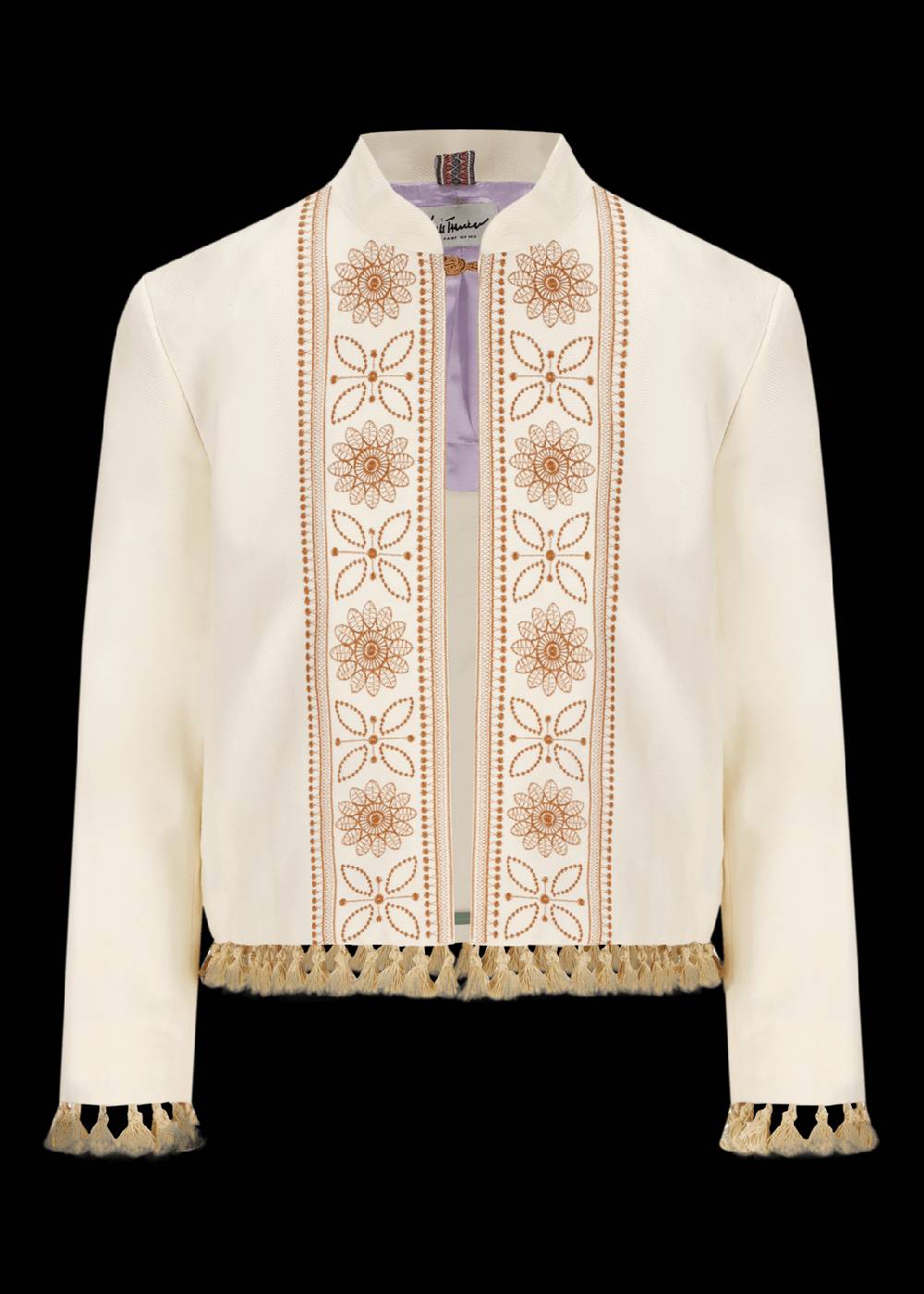 Luis Trenker Blazer corto con ricami e pompon modello Lurachele Negozi Online