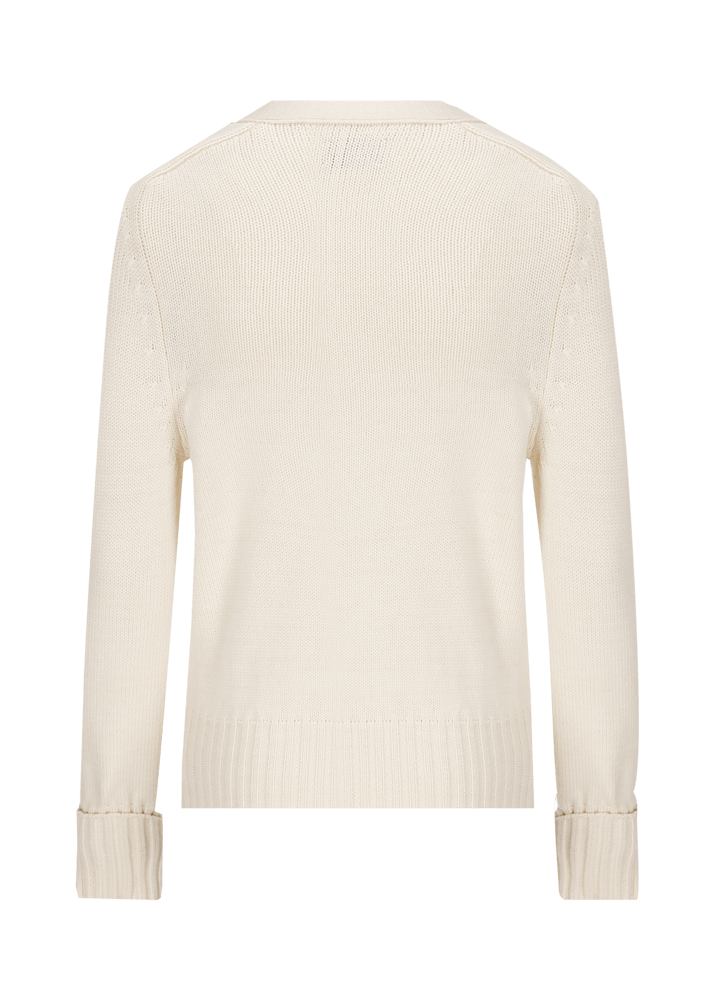 Luis Trenker Cardigan in maglia traforata in misto cotone modello Lualma Affare Del Giorno