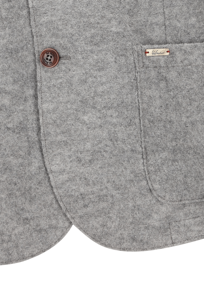 Luis Trenker Blazer in lana follata con cuciture a taglio vivo Luigis Sottocosto