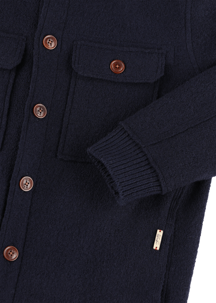 Luis Trenker Giacca camicia in lana follata Lustanley Presa
