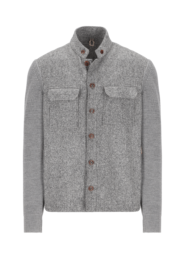 Luis Trenker Giacca camicia con maniche lavorate a maglia Luolly Negozi Online