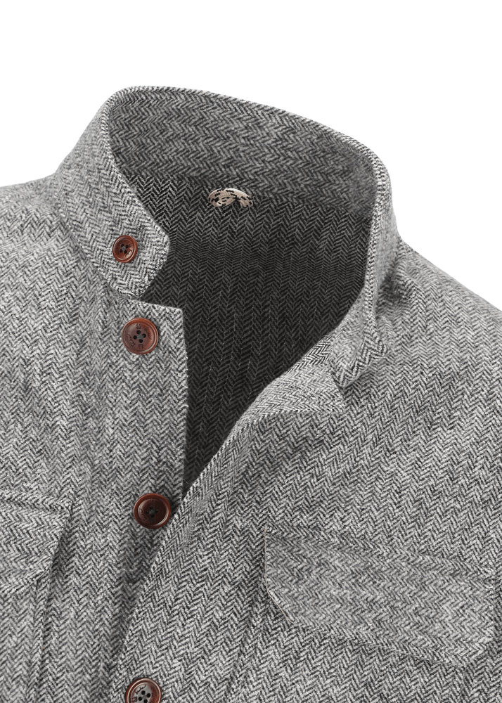 Luis Trenker Giacca camicia con maniche lavorate a maglia Luolly Negozi Online