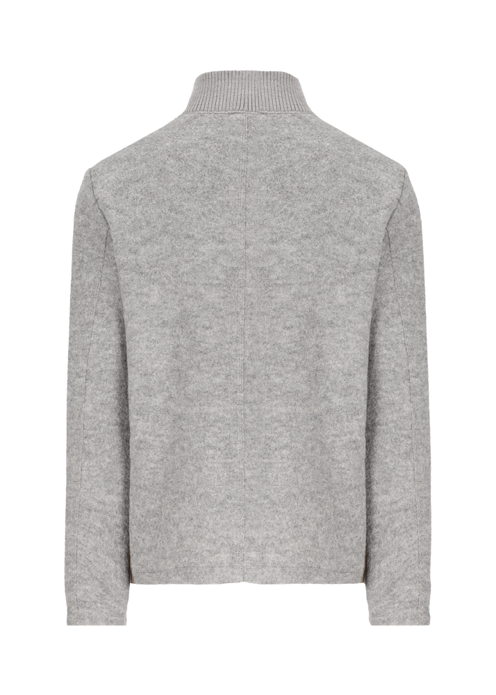 Luis Trenker Blazer in lana follata con parte anteriore in pelle scamosciata Lupoldo Online