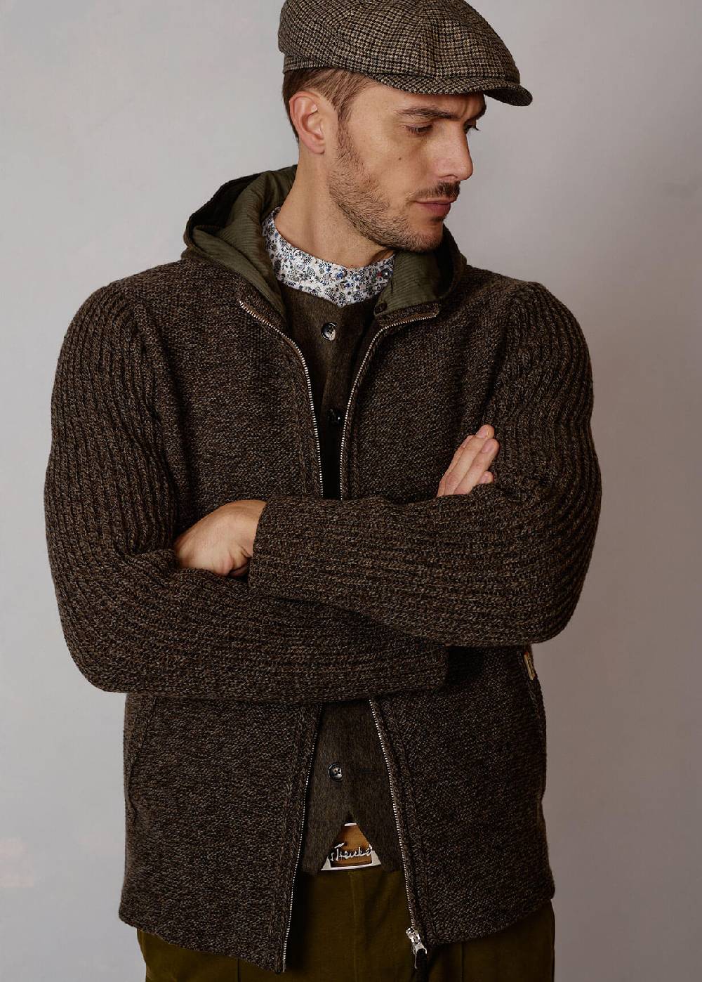 Luis Trenker Cardigan in misto lana merino Luwallace Vendita Economica