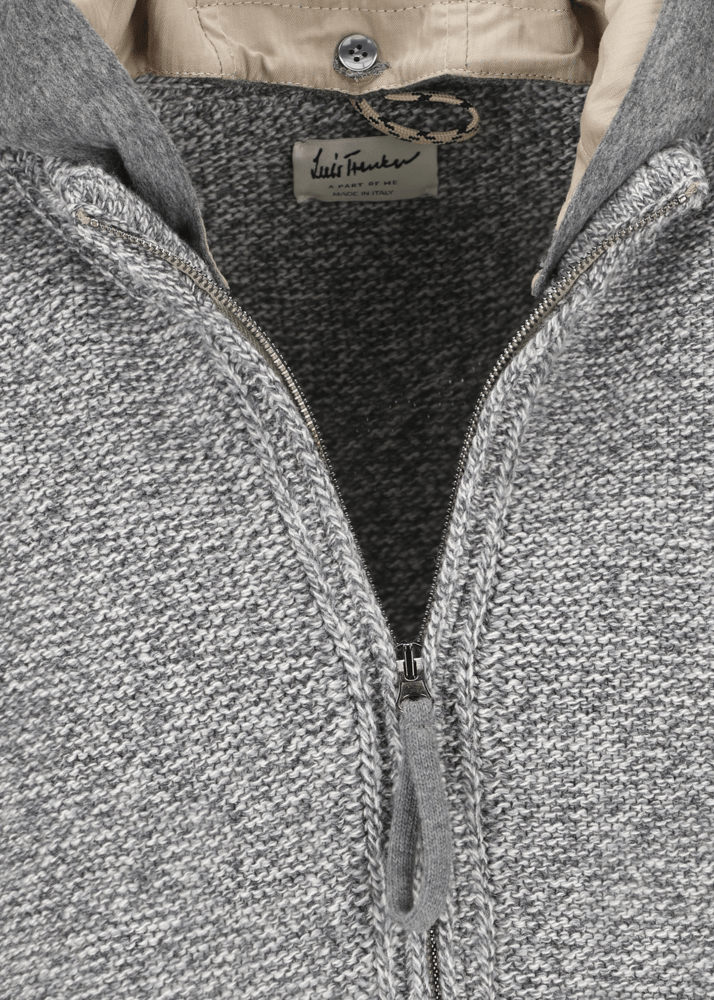 Luis Trenker Cardigan in misto lana merino Luwallace Saldi Di Fabbrica