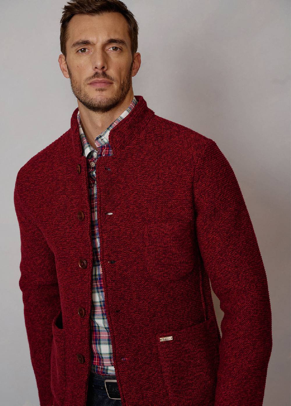 Luis Trenker Cardigan con collo alto Luwainer Economico