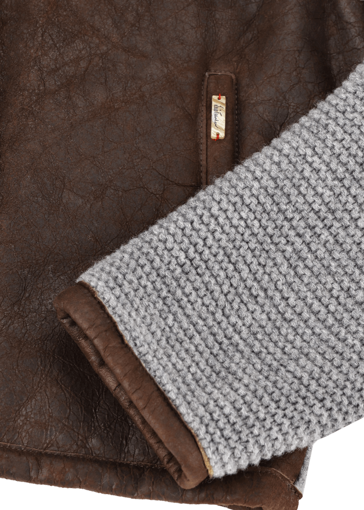 Luis Trenker Cardigan con parte anteriore in pelle Luwallace 2025