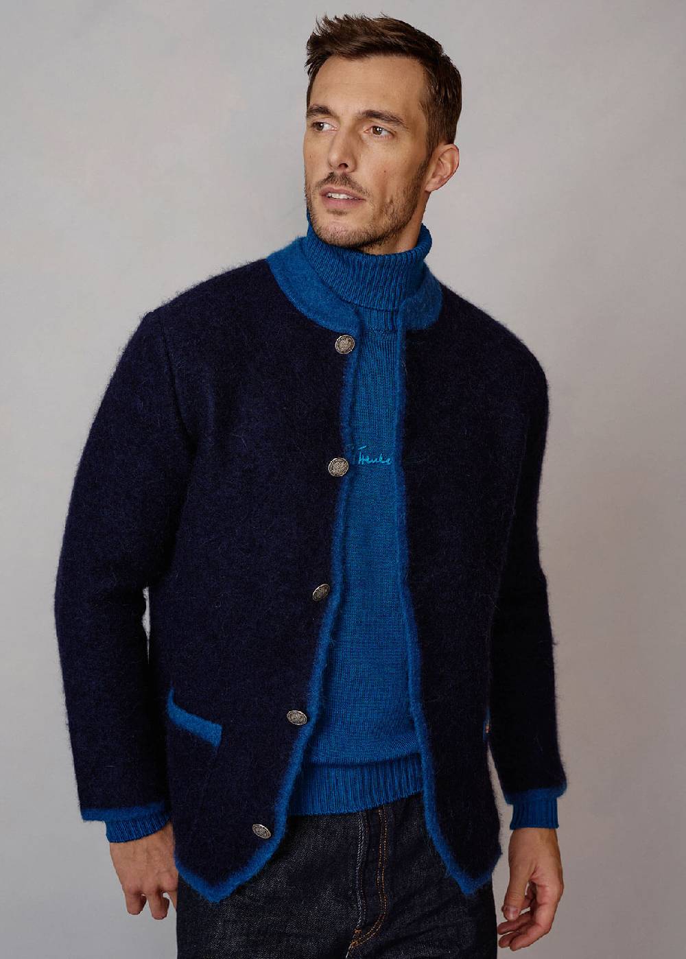 Luis Trenker Giacca in lana cotta modello Luandreas Italy
