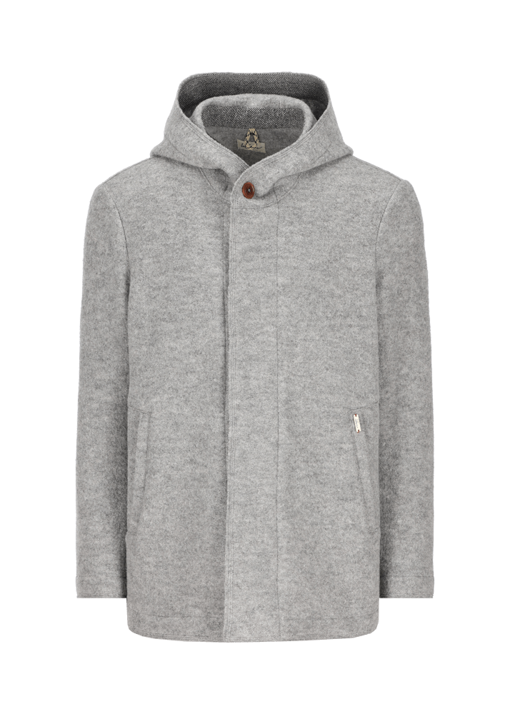 Luis Trenker Cappotto caban in lana follata Lualex In Linea