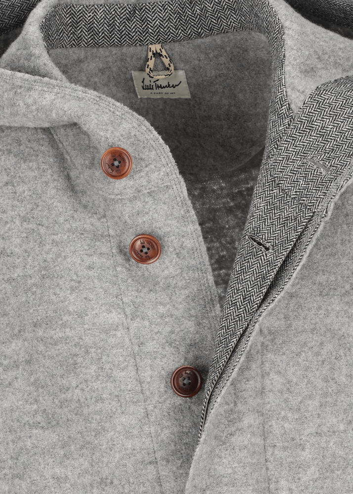 Luis Trenker Cappotto caban in lana follata Lualex In Linea