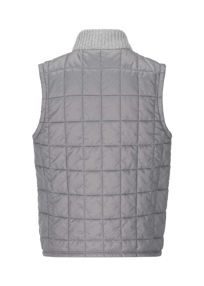 Luis Trenker Gilet in nylon con collo lavorato a maglia Lugus Pezzi Unici
